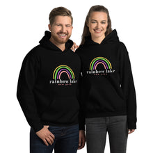 Load image into Gallery viewer, Rainbow Lake Hoodie (light text)