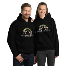 Load image into Gallery viewer, Rainbow Lake (light text) Unisex Hoodie