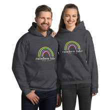 Load image into Gallery viewer, Rainbow Lake Hoodie (light text)