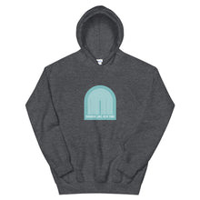 Load image into Gallery viewer, Rainbow Lake Tunnel Hoodie (large logo)