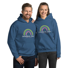 Load image into Gallery viewer, Rainbow Lake (light text) Unisex Hoodie