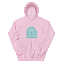 Load image into Gallery viewer, Rainbow Lake Tunnel Hoodie (large logo)
