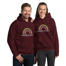 Load image into Gallery viewer, Rainbow Lake Hoodie (light text)