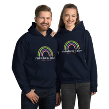 Load image into Gallery viewer, Rainbow Lake Hoodie (light text)