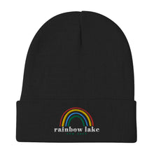 Load image into Gallery viewer, Rainbow Lake Embroidered Beanie
