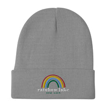 Load image into Gallery viewer, Rainbow Lake Embroidered Beanie
