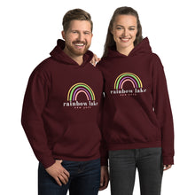Load image into Gallery viewer, Rainbow Lake (light text) Unisex Hoodie
