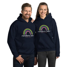 Load image into Gallery viewer, Rainbow Lake Hoodie (light text)
